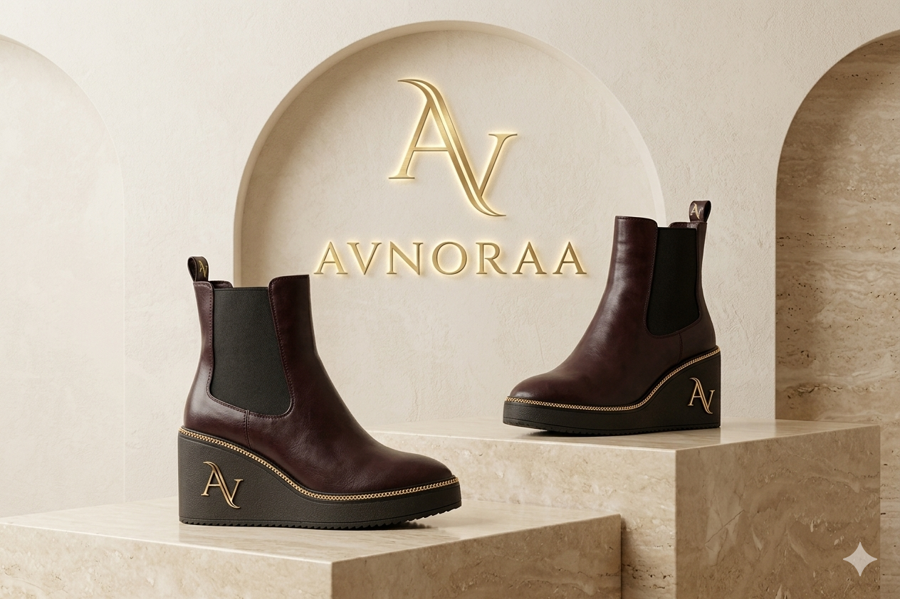 avnoraa valentina wedge chelsea boot in roasted coffee avnoraa valentina wedge chelsea boot in roasted coffee