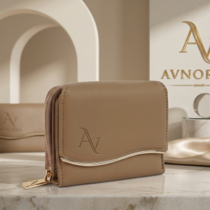 avnoraa seraphina sculptural zip around mini wallet